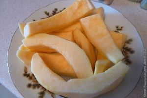 Десерт из тыквы и киви Десерт из тыквы и киви
