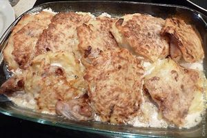 Свинина, запеченная в картофельной шубке