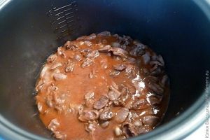 Куриные сердечки в остром соусе
