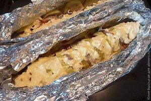 Домашний шашлык из кабачков и свинины