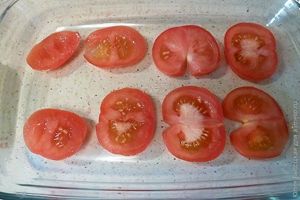 Помидорки с грибами и сыром