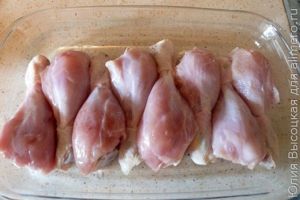 Куриные ножки в лимонно-чесночной приправе