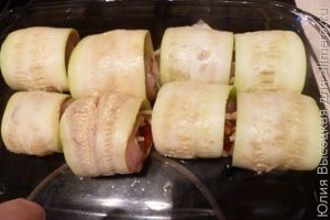 Рулетики с кабачком и курицей