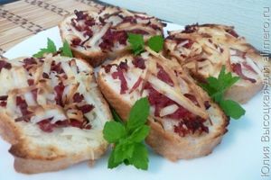 Гренки с сыром