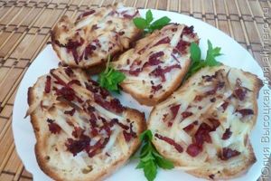 Гренки с сыром