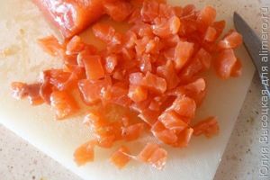 Салат с семгой