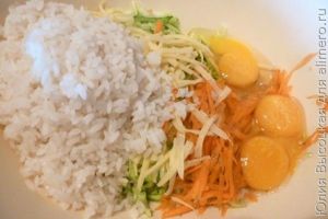 Запеканка из кабачков с рисом