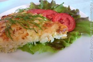 Запеканка из кабачков с рисом