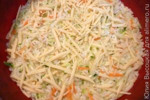 Запеканка из кабачков с рисом