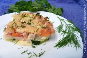 Запеканка с индейкой и овощами