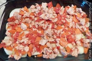 Запеканка с индейкой и овощами