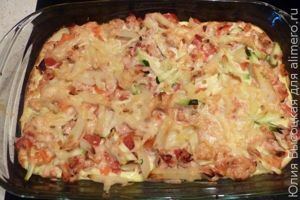Запеканка с индейкой и овощами