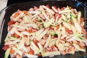 Запеканка с индейкой и овощами
