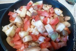 Запеканка с баклажанами и гречкой