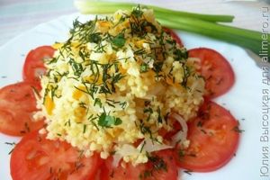 Пшенная каша с квашеной капустой
