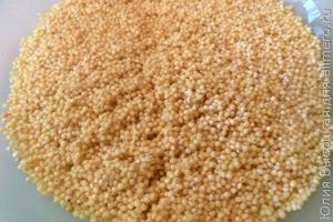 Пшенная каша с квашеной капустой