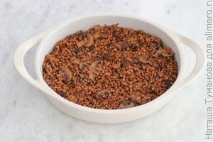 ГРЕЧНЕВАЯ ЗАПЕКАНКА С КУРИЦЕЙ И ГРИБАМИ