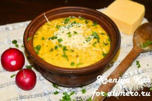 красная чечевица с сыром