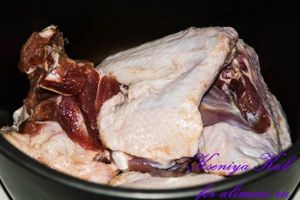 картошка с уткой в мультиварке