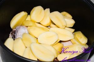 картошка с уткой в мультиварке