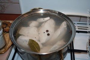 блины с мясом