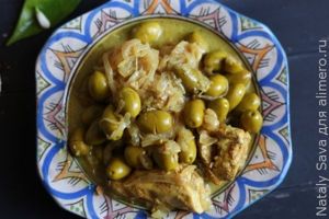 курица с оливками по-мароккански