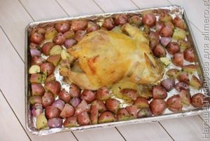 ЖАРЕНЫЙ ЦЫПЛЕНОК С КАРТОФЕЛЕМ