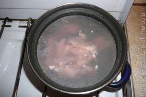 Салат из кольраби с мясом