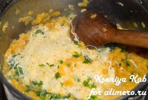 красная чечевица с сыром