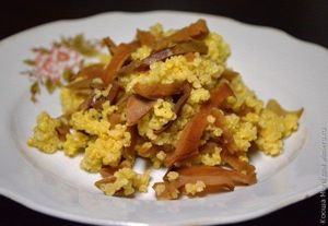 каша с яблоками