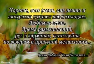 Высказывания знаменитых людей про осень