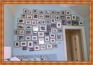 Семейные фотографии в интерьере — 30 идей