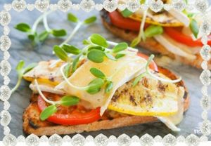 5. Бутерброды с кабачками. Для приготовления нужен батон, ломтики кабачка, приправленные солью и черным перцем и обжаренные на гриле, чеснок (чтобы натереть им хлеб), сыр бри, помидор и зелень. 5. Бутерброды с кабачками. Для приготовления нужен батон, ломтики кабачка, приправленные солью и черным перцем и обжаренные на гриле, чеснок (чтобы натереть им хлеб), сыр бри, помидор и зелень.