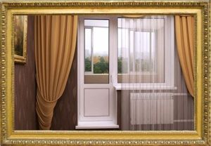 Дизайн балконной двери