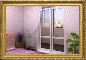 Дизайн балконной двери