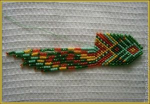 Серьги из бисера
