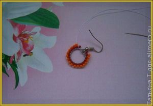 Сережки из бисера