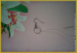 Сережки из бисера