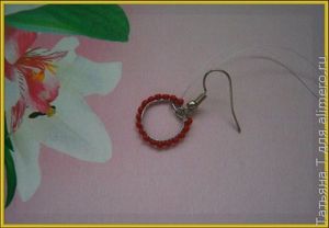 Сережки из бисера