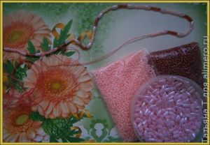 Бисерный жгут-лариат