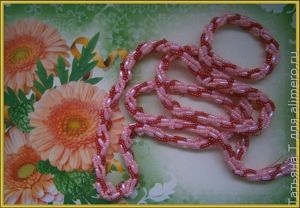 Бисерный жгут-лариат