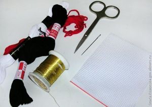 Вышитые магниты на холодильник