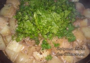Картофель в сметане