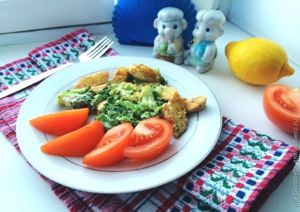 Брокколи с курицей