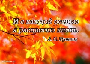Высказывания знаменитых людей про осень