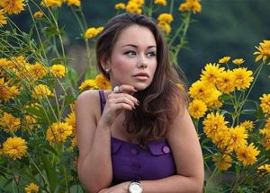 Фотосессия с цветами