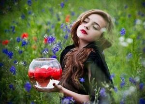 Фотосессия с цветами