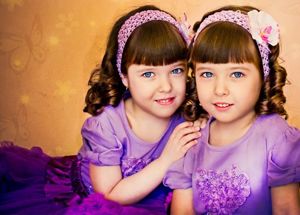 Фотосессия с детьми близнецами