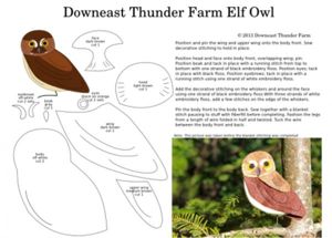 Птицы из фетра. Выкройки. Информация с сайта downeastthunderfarm.com Птицы из фетра. Выкройки. Информация с сайта downeastthunderfarm.com