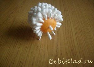 Поделки из ватных палочек, мастер-классы.